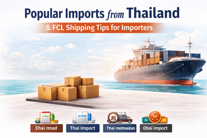 Popular Imports from Thailand (Electronics, Auto Parts, etc.) and FCL Shipping Tips
