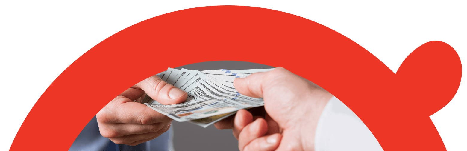 people exchanging money