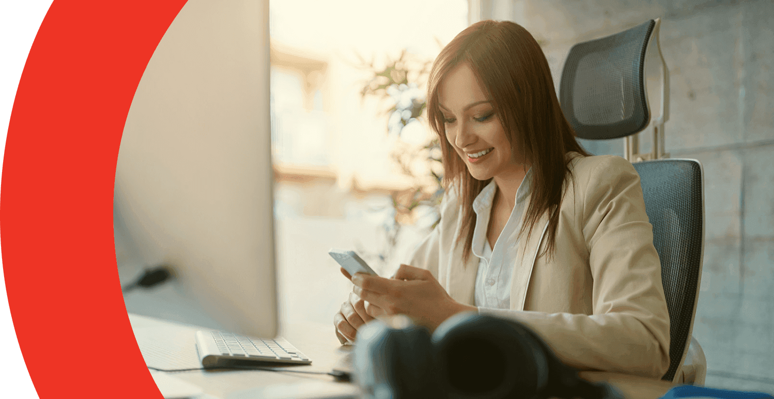 girl watching mobile