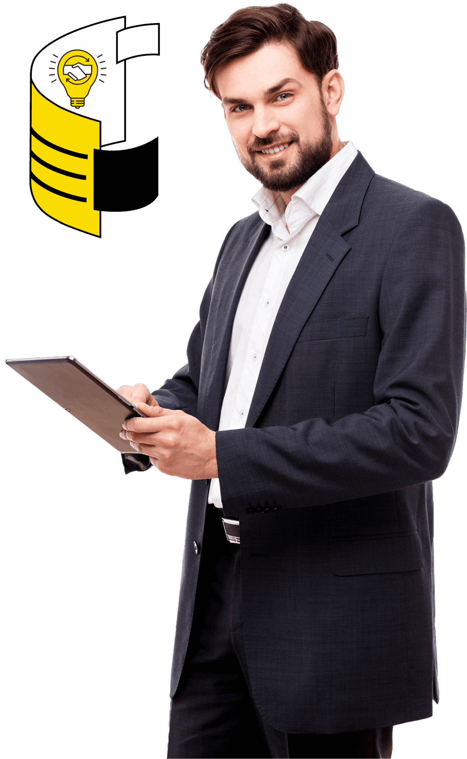 man working on cashflow managment