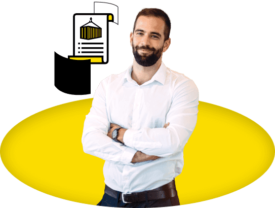 man thinking about incoterms